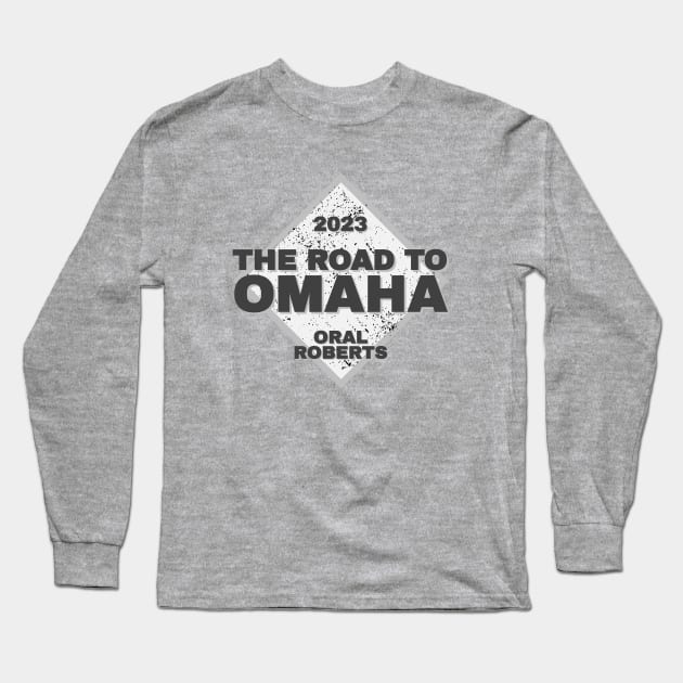 Oral Roberts Road To Omaha College Baseball 2023 Long Sleeve T-Shirt by Designedby-E